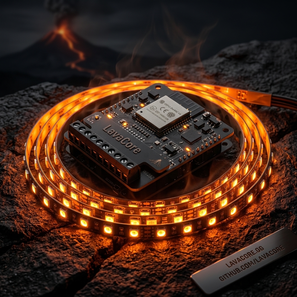 ESP32, WLED, and LED strip hardware